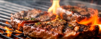 fire grilled food